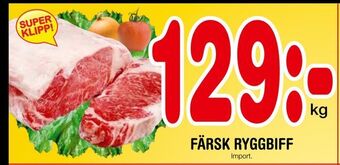 Nya Pulsen Färsk ryggbiff erbjuda