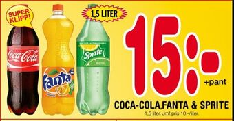 Coca-cola fanta & sprite