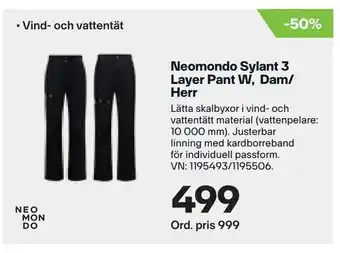 XXL Neomondo sylant 3 layer pant w, dam/ herr erbjuda