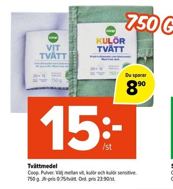 Coop Extra Tvättmedel erbjuda