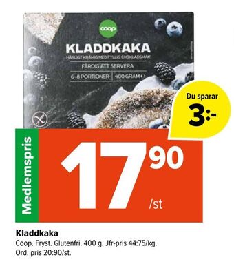 Coop Extra Kladdkaka erbjuda