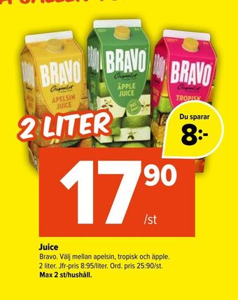 Coop Extra Juice erbjuda