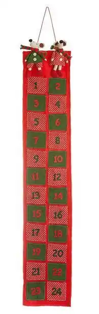 Jollyroom Hotex adventskalender röd/grön erbjuda