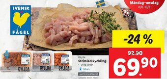 Lidl Strimlad Kyckling erbjuda
