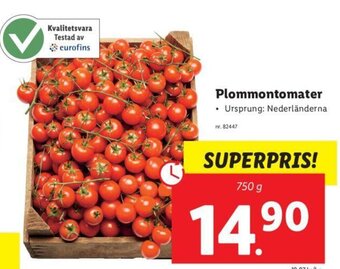 Lidl Plommontomater erbjuda