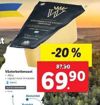 Lidl Västerbottensost erbjuda