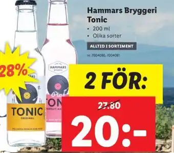 Hammars Bryggeri Tonic