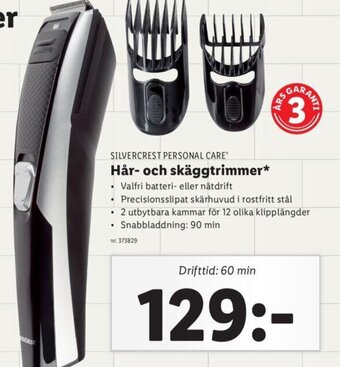 Lidl Hår-och Skäggtrimmer erbjuda