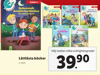 Lidl Lättlästa Böcker erbjuda