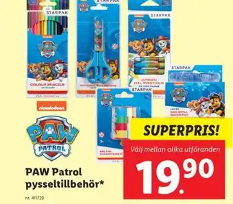 Lidl PAW Patrol Pysseltillbehör erbjuda
