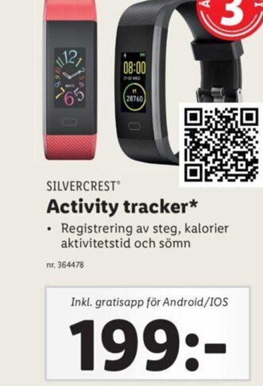 Activity Tracker erbjudande hos Lidl