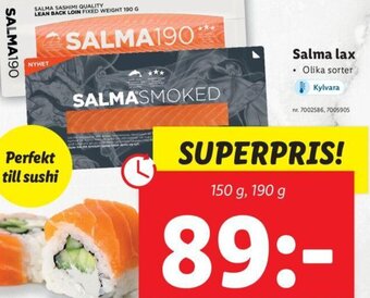 Lidl Salma Lax erbjuda