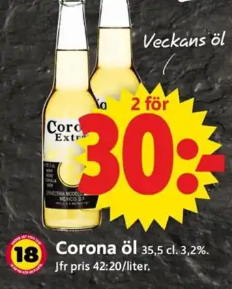 ICA Supermarket Corona Öl erbjuda