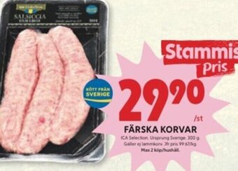ICA Kvantum Färska Korvar erbjuda