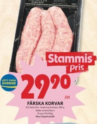 ICA Kvantum Färska Korvar erbjuda