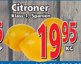 Supergrossen Citroner erbjuda
