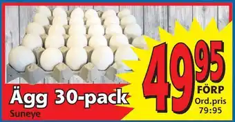 Supergrossen Ägg 30-pack erbjuda