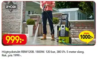 Högtryckstvätt RBW120B