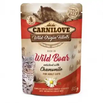 Arken Zoo Carnilove cat adult wild boar & chamomile 85 g erbjuda