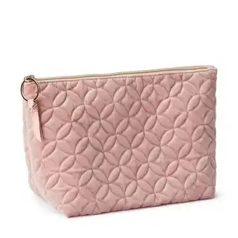 Åhléns Classic necessär large, rosa sammet erbjuda
