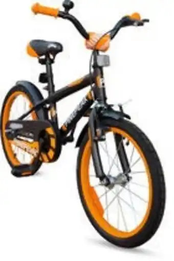 Jollyroom Pinepeak cykel 18 tum, svart/orange erbjuda