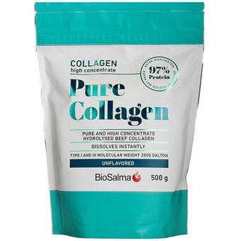 Apotek Hjärtat Biosalma pure collagen 97% protein 500 g erbjuda