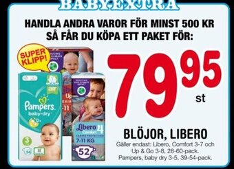 Nya Pulsen Blöjor, Libero erbjuda