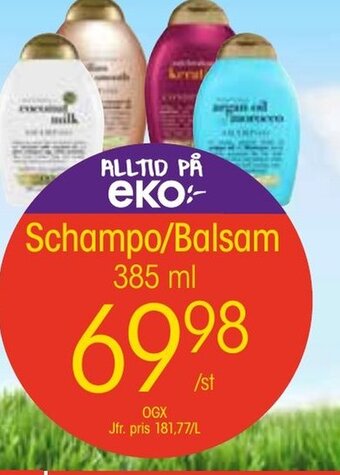 EKO Schampo/ Balsam erbjuda
