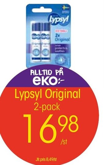 EKO Lypsyl Original 2 -pack erbjuda