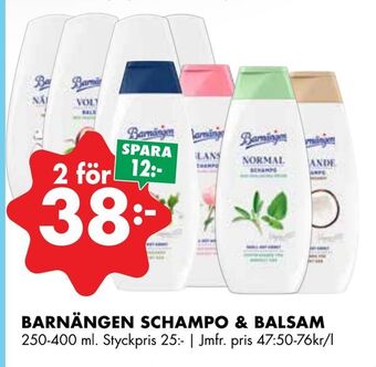 ÖoB Barnängen schampo & balsam erbjuda
