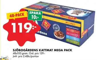 ÖoB Sjöbogårdens kattmat mega pack erbjuda