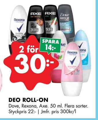 ÖoB Deo roll-on erbjuda