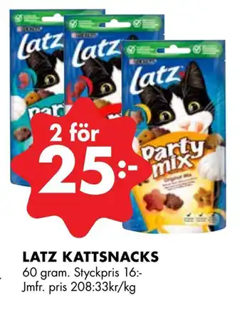 ÖoB Latz kattsnacks erbjuda