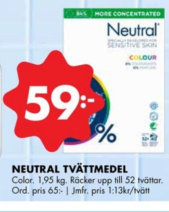 ÖoB Neutral tvättmedel pulver erbjuda