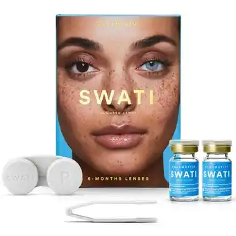 Apotek Hjärtat Swati cosmetics 6 months aquamarine färgade linser erbjuda