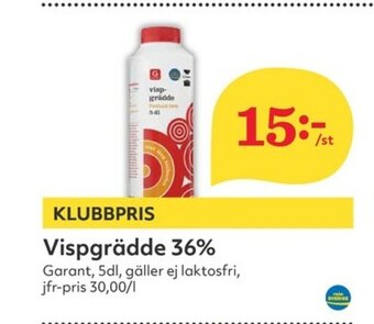 Hemköp Vispgrädde 36% erbjuda