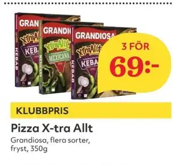 Hemköp Pizza X-tra Allt 3x350g erbjuda