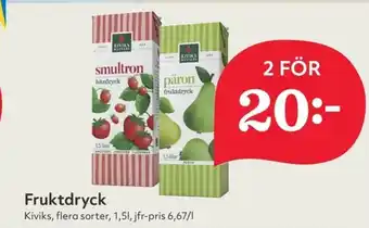 Hemköp Fruktdryck 2x1,5l erbjuda