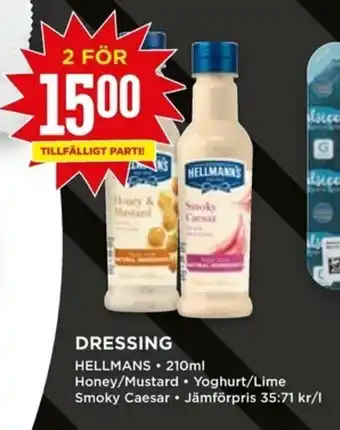 Willys Dressing 2x210ml erbjuda