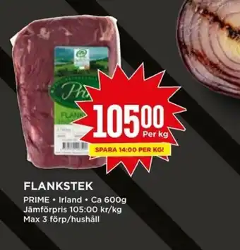 Willys Flankstek 1kg erbjuda