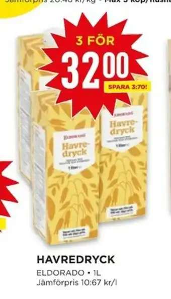 Willys Havredryck 3x1l erbjuda