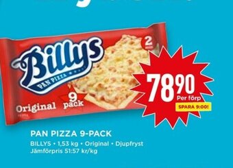 Willys Pan pizza 9-pack erbjuda