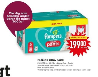 Willys Blöjor Giga Pack erbjuda