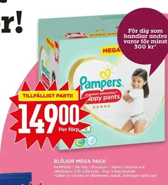 Willys Blöjor Mega Pack erbjuda