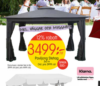 EKO Paviljong Stehag erbjuda