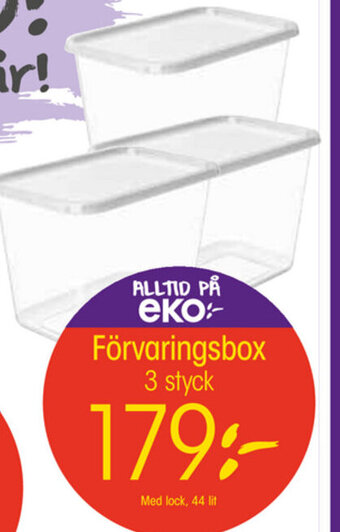 EKO Förvaringsbox 3 styck erbjuda
