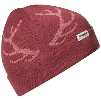 Outnorth Kids' antlers beanie dark creamy rouge/light creamy rouge erbjuda