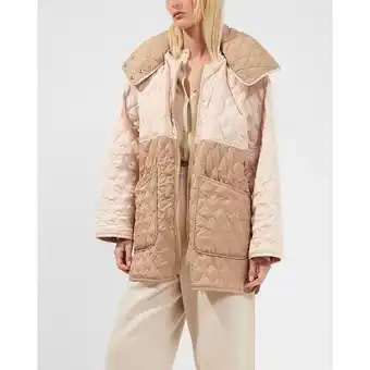 Åhléns Aris pink sustainable quilted coat coats erbjuda