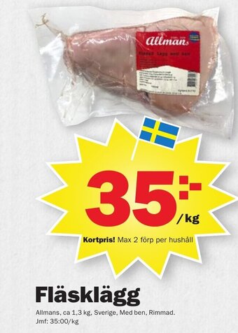 Pekås Fläsklägg erbjuda