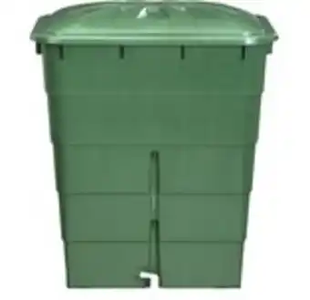 Regntunna garantia kantig med lock 300 liter